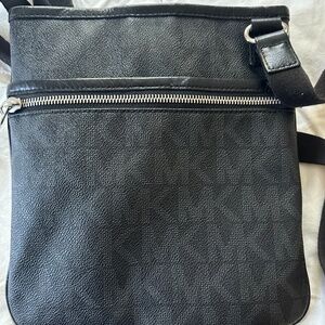 Michael Kors Black Logo Kempton Crossbody Purse